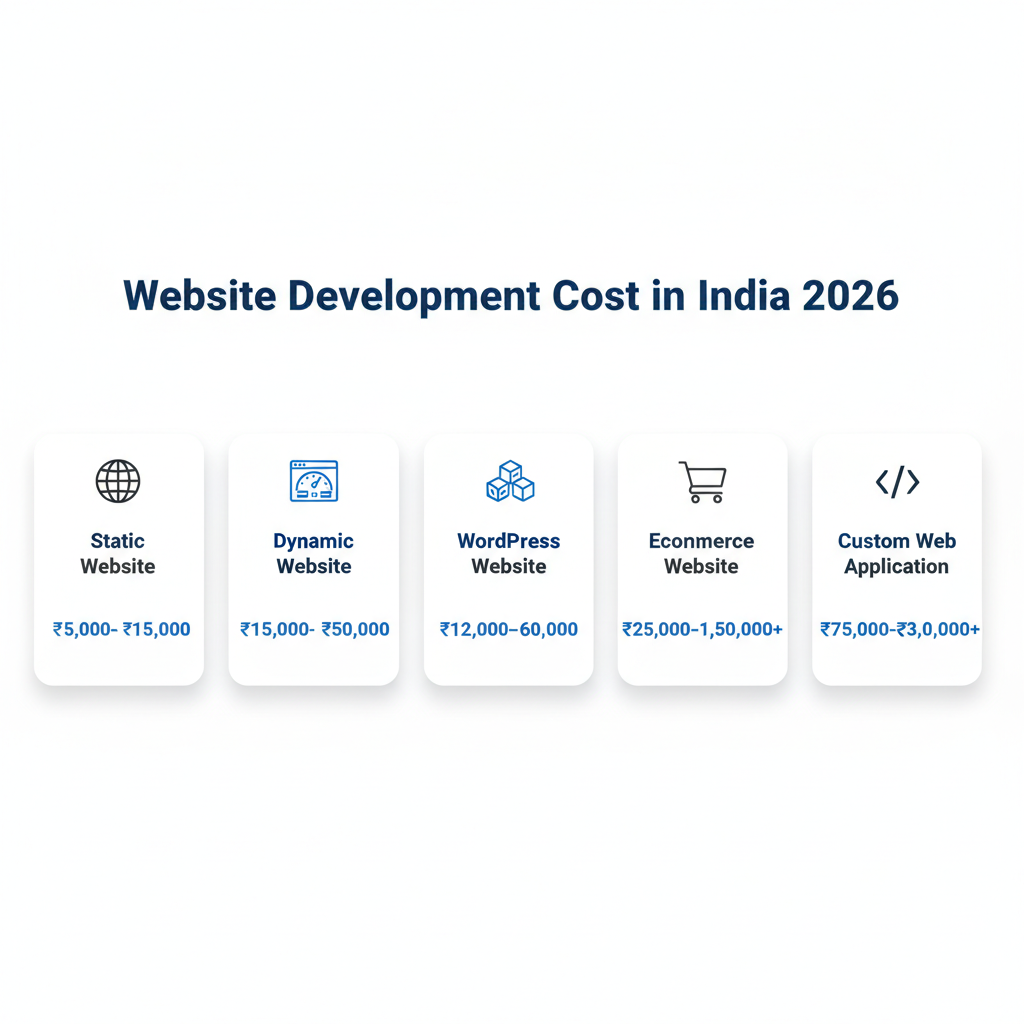 Website Development Cost in India (2026 Complete Pricing Guide)